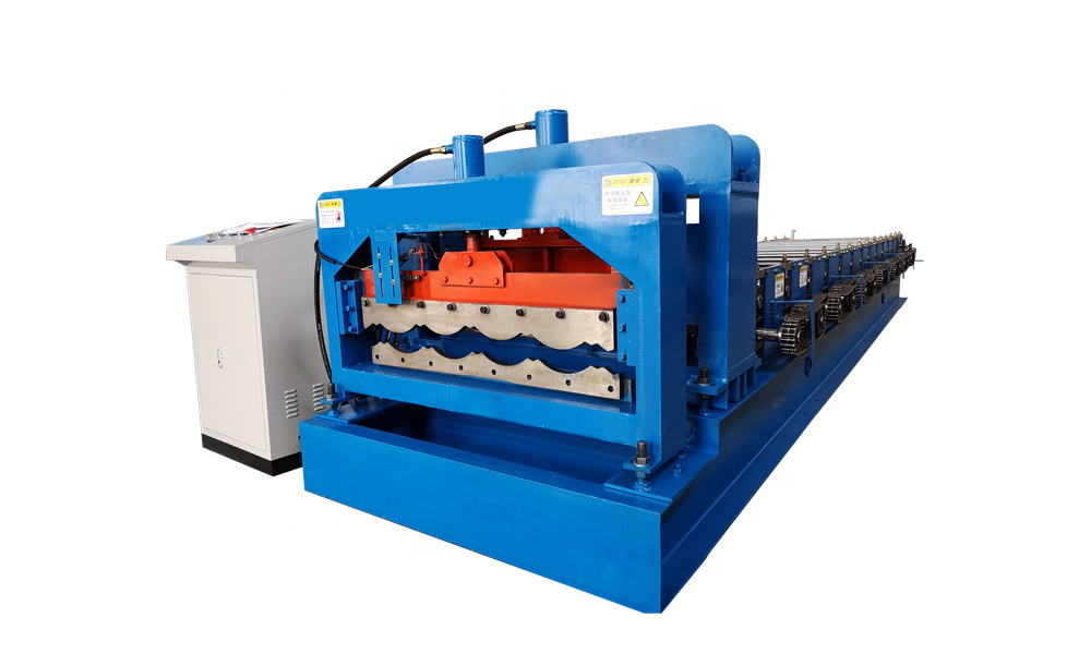 Glazed tile roofing sheet machine